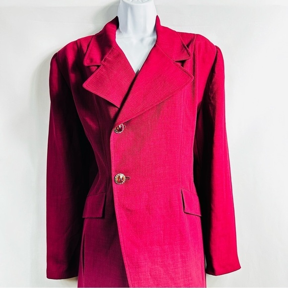 Vintage Lily & Taylor New York & Paris Women’s Sz 14 Pink Trench Coat - Picture 4 of 16